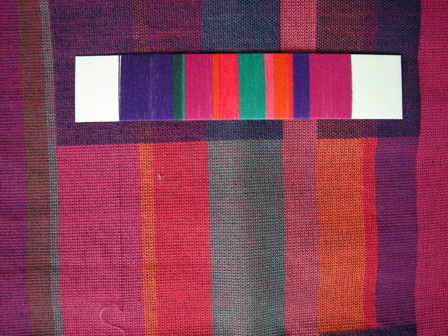 Farbiger Entwurf für eine textile Arbeit